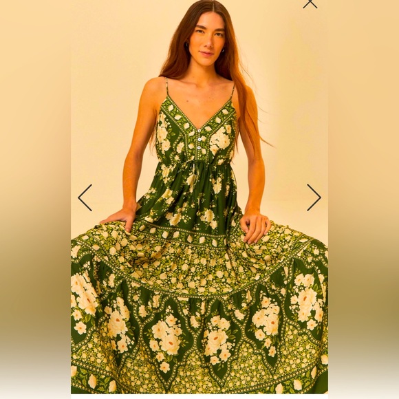 Farm Rio Floral Romance Maxi Dress - Picture 1 of 7